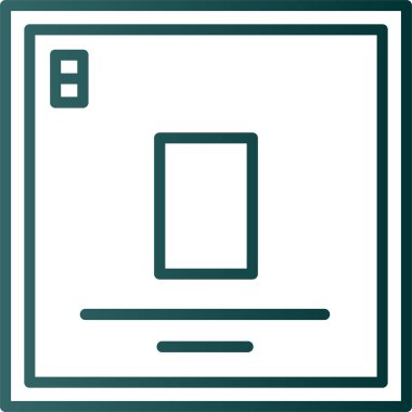 vektör lcd simgesi illüstrasyonu