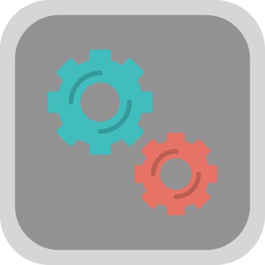 Vites düz yuvarlak vektör simgesi