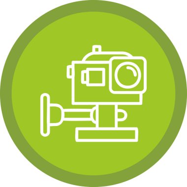 Eylem Kamerası simgesi, vektör illüstrasyonu basit tasarım