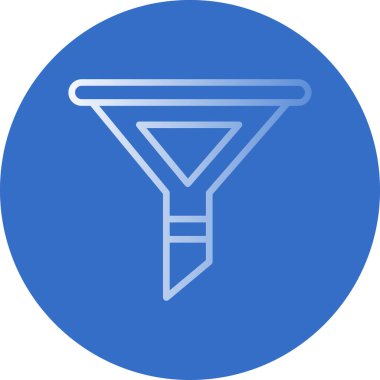 modada izole edilmiş arkaplanda huni simgesi 