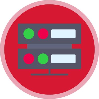 sunucu simgesi, vektör illüstrasyonu basit tasarım