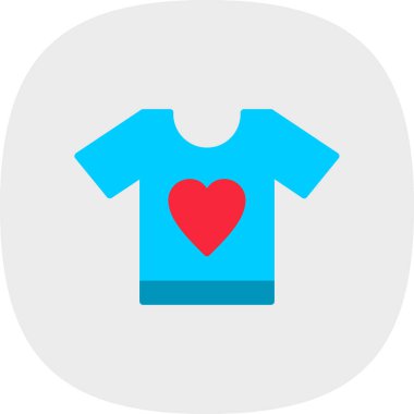 t-shirt simgesi, vektör illüstrasyonu basit tasarım