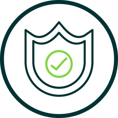 kalkan simgesi, vektör illüstrasyonu basit tasarım