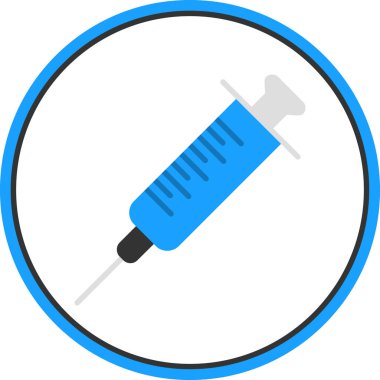 Şırınga web simgesi, vektör çizim