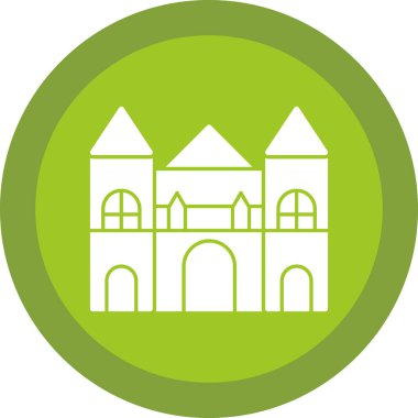 Bina. Web simgesi basit illüstrasyon