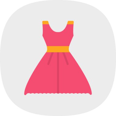 Elbise. Web simgesi basit illüstrasyon 