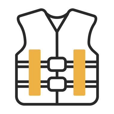 can yeleği simgesi, vektör illüstrasyonu basit tasarım