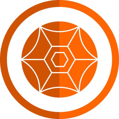 düz futbol topu simgesi, vektör illüstrasyonu