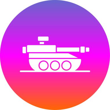 Tank simgesi, vektör illüstrasyonu basit tasarım