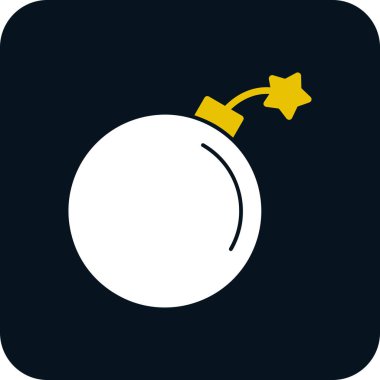 Bomba. Web simgesi basit illüstrasyon 