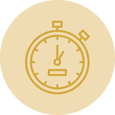 Kronometre simgesi çizimi 