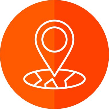 Harita işaretleyici. konum haritası simgesi 