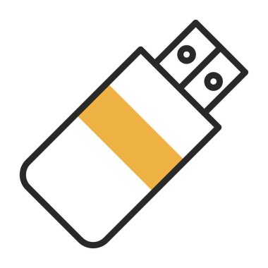 Usb satır simgesi. Tasarım için web şarkısı.