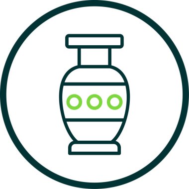 Güzel vazo simgesinin vektör illüstrasyonu             