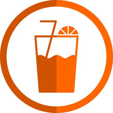 Bir bardak samanlı soda. Basit tasarım