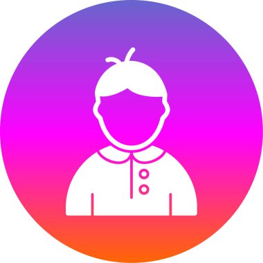 Benzersiz kadın vektör simgesi