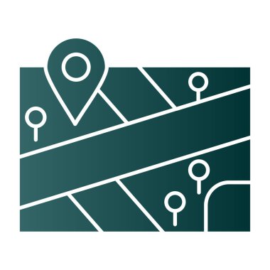 harita pin konumu simgesi düz biçimli