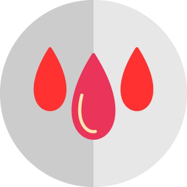 - Kan. Web simgesi basit illüstrasyon