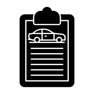 Rapor simgesi, vektör illüstrasyonu 