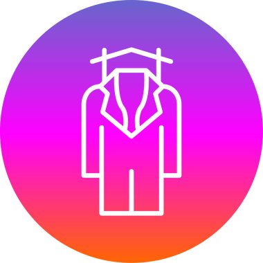 elbise simgesi, vektör illüstrasyonu basit tasarım