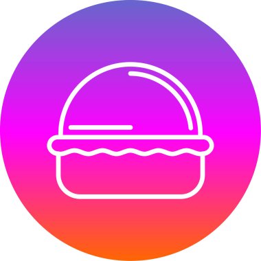 Makaronlar pasta web simgesi, vektör illüstrasyonu 