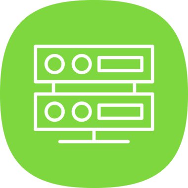 sunucu simgesi, vektör illüstrasyonu basit tasarım