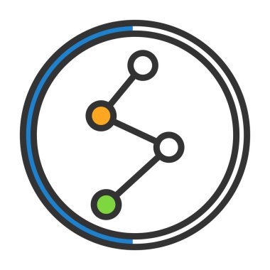 ağ paylaşım simgesi çizimi