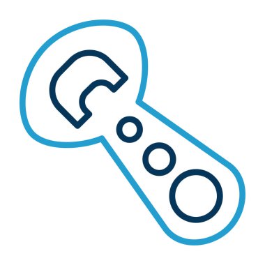 Şişe açıcı simgesinin vektör illüstrasyonu