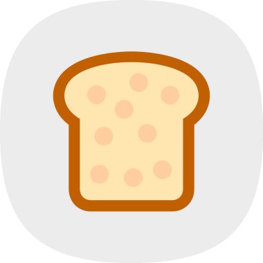 ekmek düzlüğü simgesi, vektör illüstrasyonu