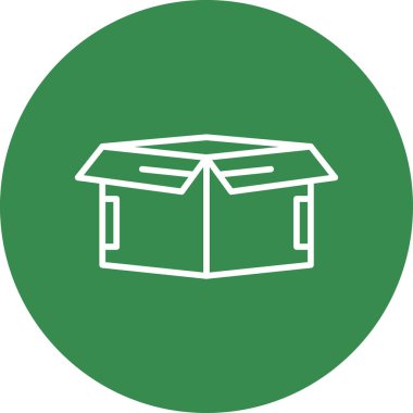 kutu simgesi, vektör illüstrasyonu basit tasarım