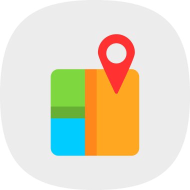 harita pin konumu simgesi düz biçimli