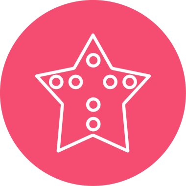 düz yıldız simgesi vektör çizim