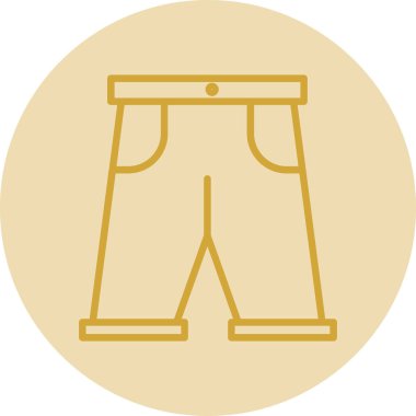 Kısa simge, basit vektör illüstrasyon tasarımı