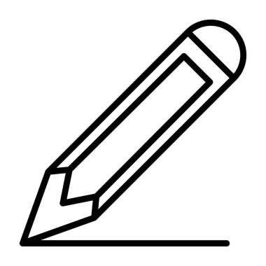 Kalem düz simge. Web vektörü basit illüstrasyon