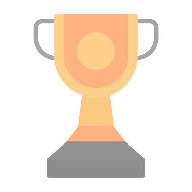 Kupa çizgisi simgesi, vektör illüstrasyonu 