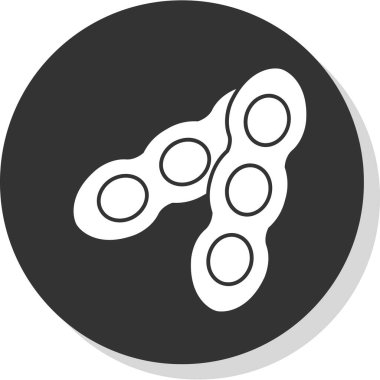 Moda biçimi izole edilmiş arkaplanda zincir bağlantısı simgesi