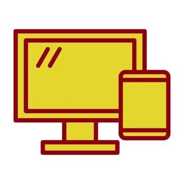 bilgisayar ekranı beyaz arkaplanda izole edildi