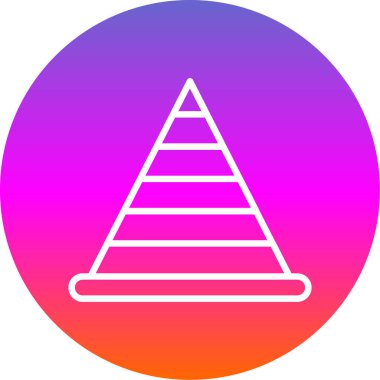 Bir piramit simgesinin vektör çizimi