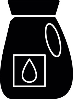 yağ damlası simgesi, vektör illüstrasyonu