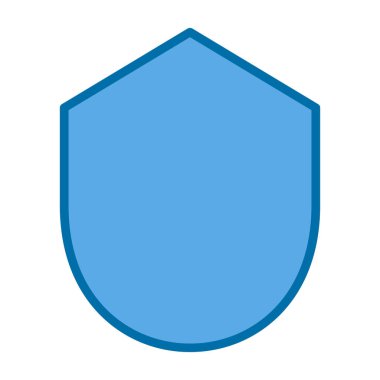 kalkan simgesi, vektör illüstrasyonu basit tasarım