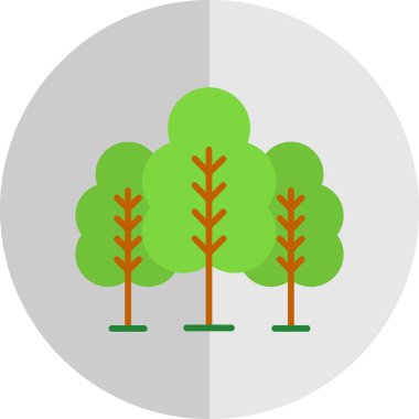 forest icon, vector illustration simple design