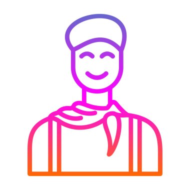 avatar male icon, vector illustration