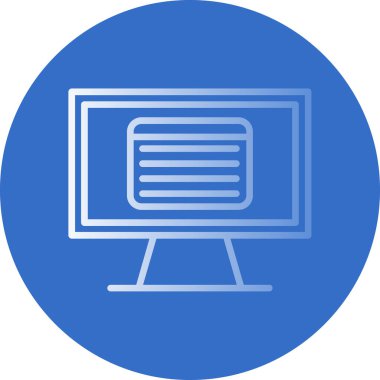 Dizüstü bilgisayar simgesi vektör çizimi