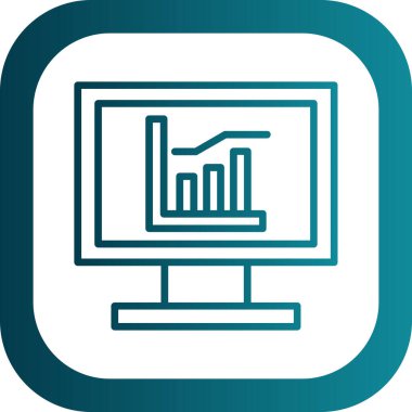 vektör lcd simgesi illüstrasyonu