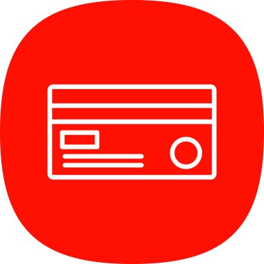Kredi kartı simgesi, vektör illüstrasyonu
