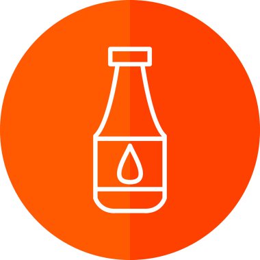 Şişe simgesinin vektör illüstrasyonu 