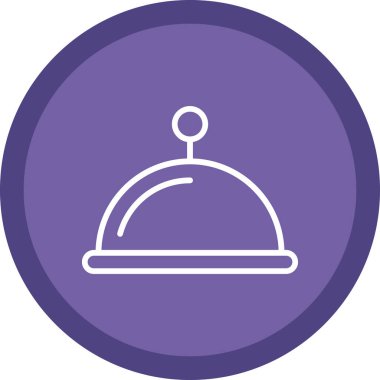 Otel zili. Web simgesi vektör illüstrasyonu