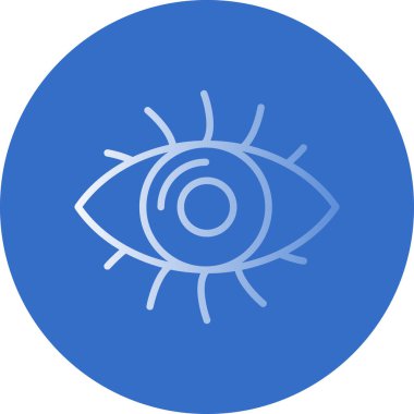 Göz düzlüğü simgesi, vektör çizimi