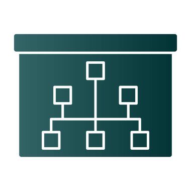 İş ve finans simgesinin vektör illüstrasyonu