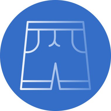 Kısa simge tasarımı, vektör illüstrasyonu 